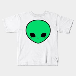 Cute Green Alien Kids T-Shirt